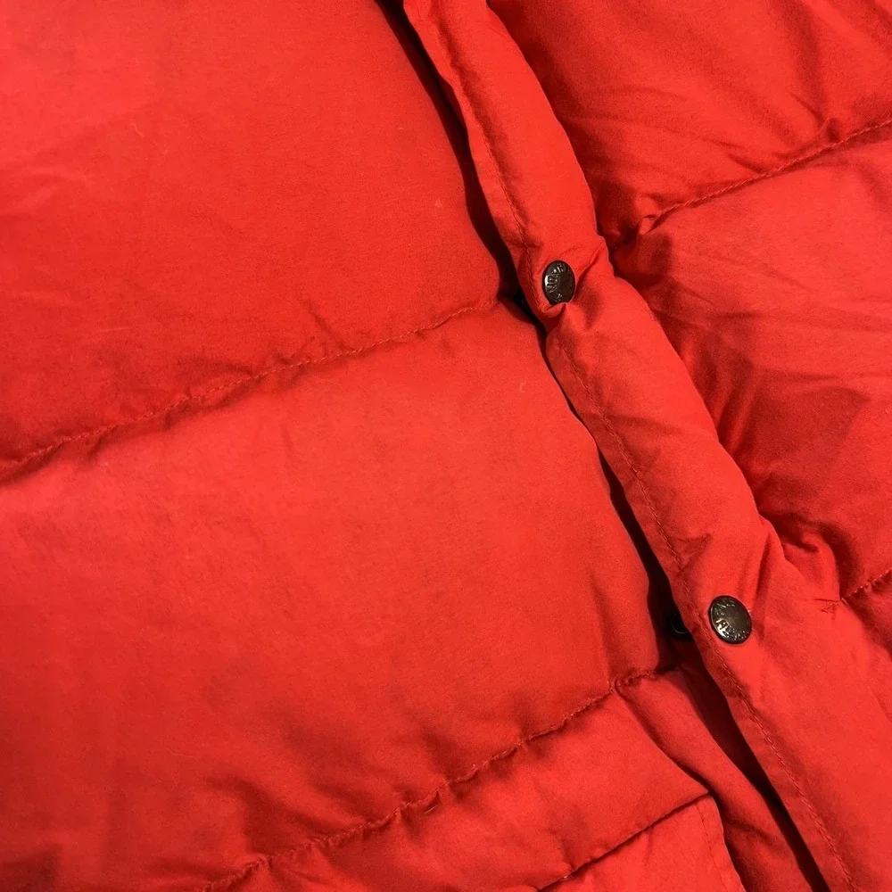 Vintage The North Face Jacket Mens M Red Down Puffer Hooded Parka Ski Outdoor